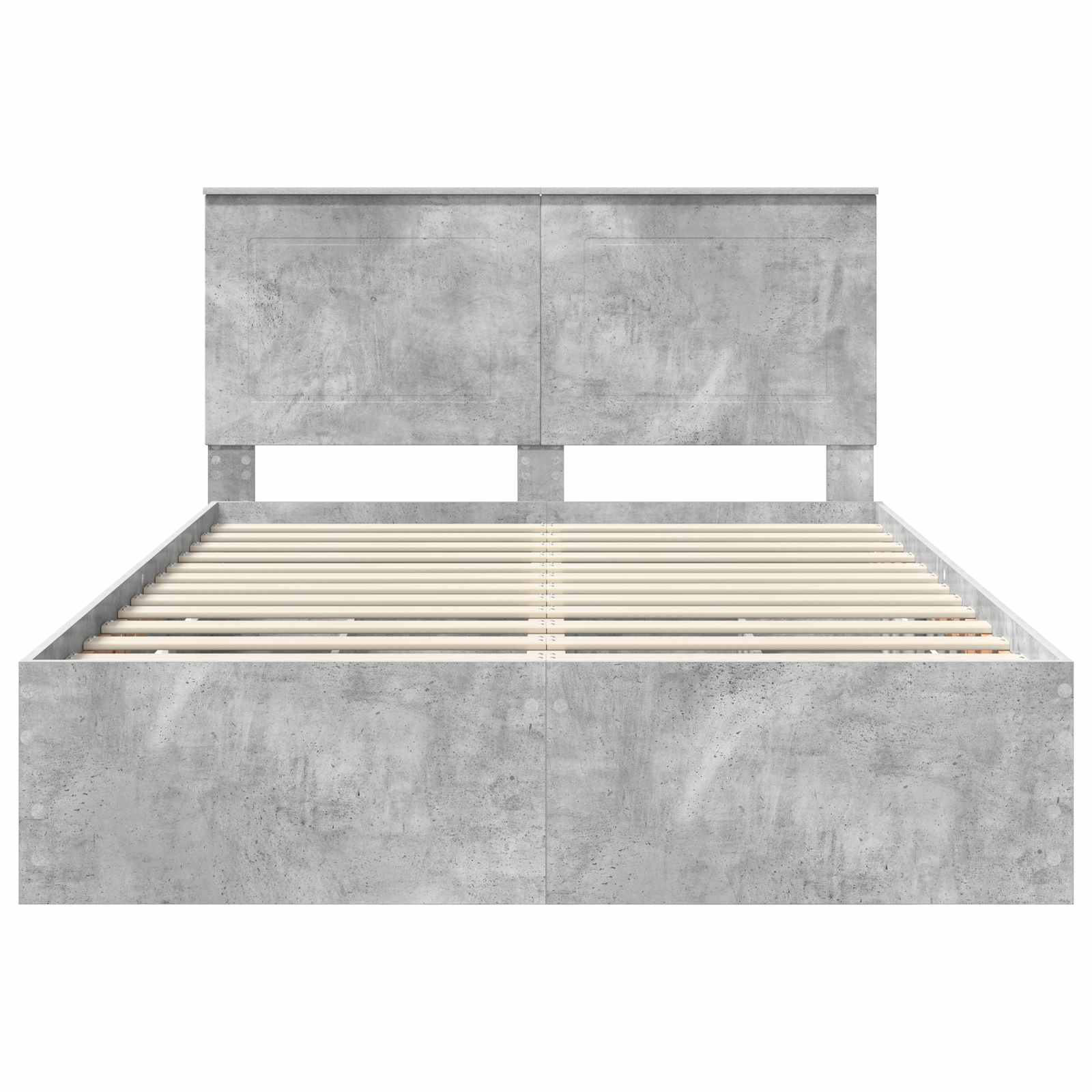Struttura del letto con cassetto Grigio cemento 150 x 200 cm 3409450