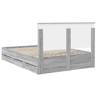 Struttura del letto con cassetto Grigio Sonoma 150 x 200 cm 3409452