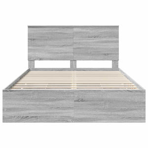 Struttura del letto con cassetto Grigio Sonoma 150 x 200 cm 3409452