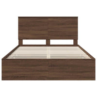 Struttura del letto con cassetto Rovere Marrone 150 x 200 cm 3409453