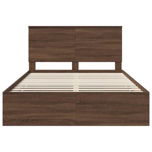 Struttura del letto con cassetto Rovere Marrone 150 x 200 cm 3409453