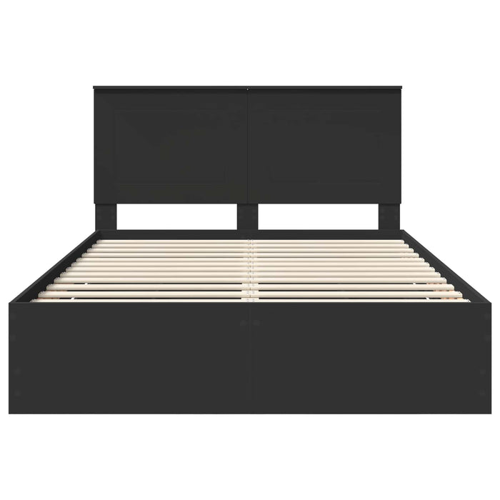 Struttura del letto Nero 140 x 200 cm Legno Ingegnerizzato 3409462