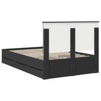 Struttura del letto Nero 135 x 190 cm Legno Ingegnerizzato 3409469