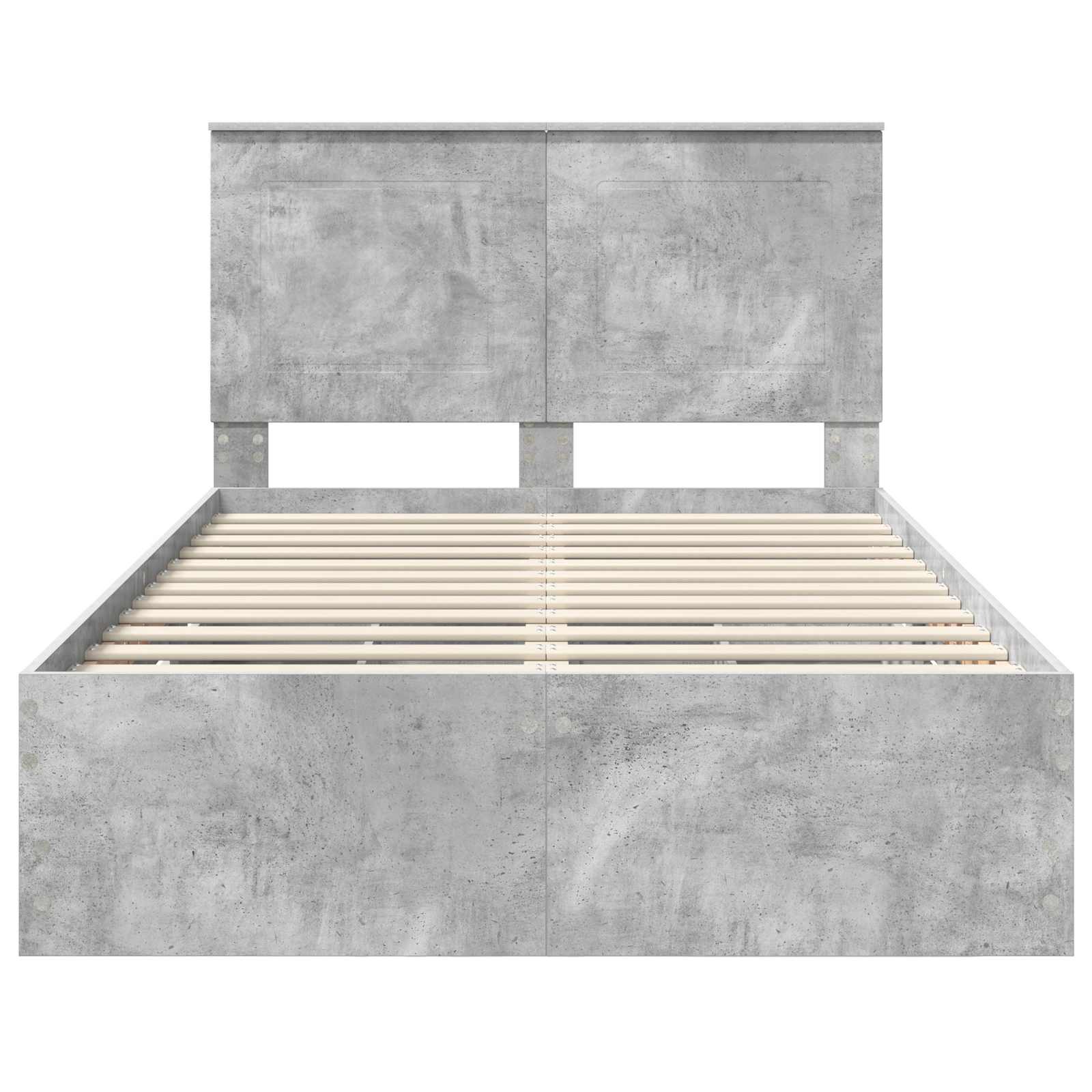 Struttura del letto con cassetto Grigio cemento 135 x 190 cm 3409471