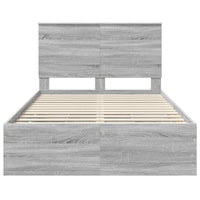 Struttura del letto con cassetto Grigio Sonoma 120 x 190 cm 3409480