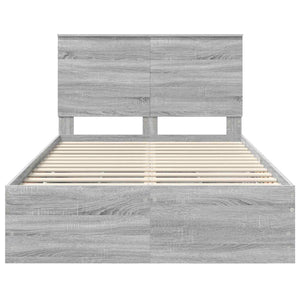 Struttura del letto con cassetto Grigio Sonoma 120 x 190 cm 3409480