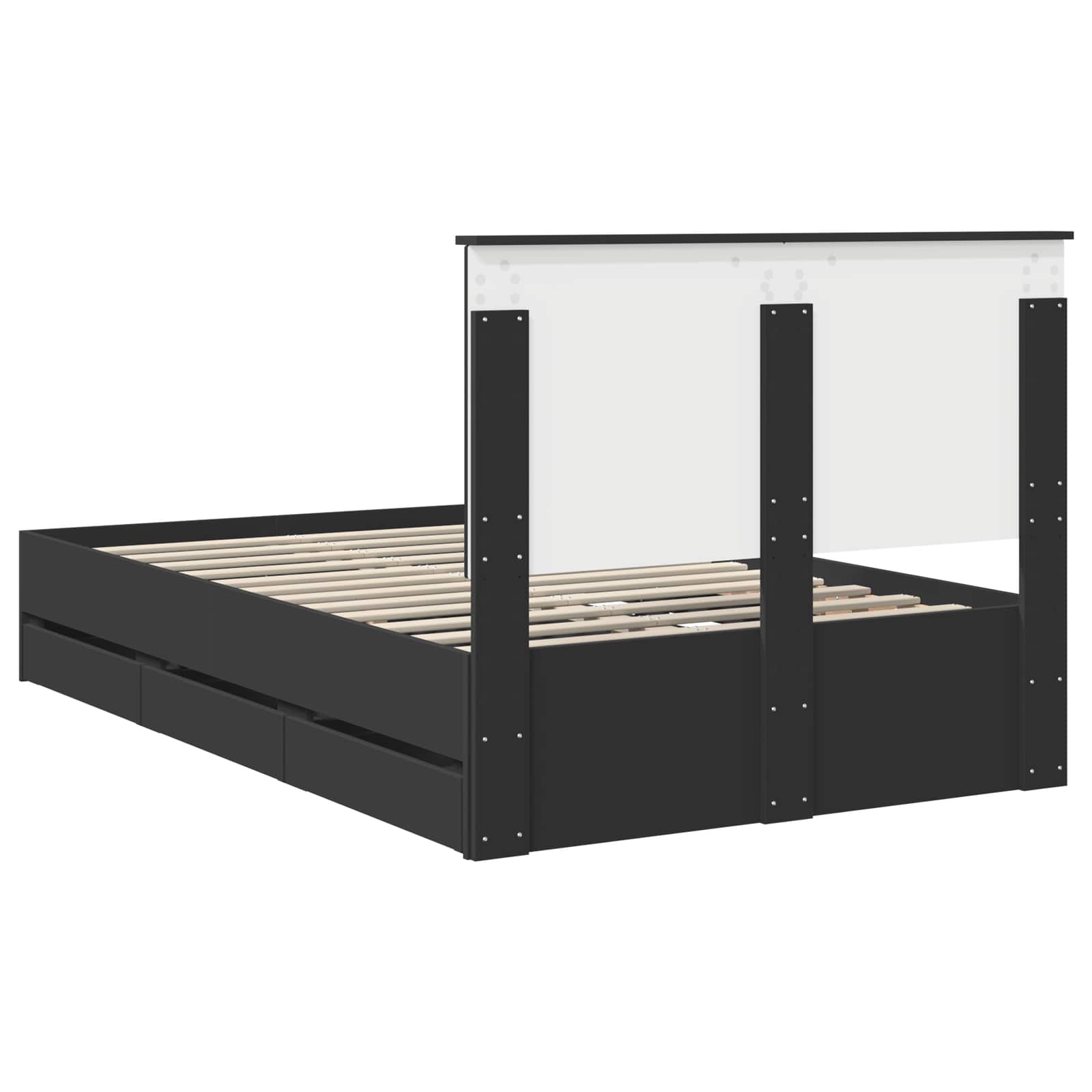 Struttura del letto Nero 120 x 200 cm Legno Ingegnerizzato 3409483