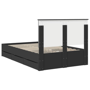 Struttura del letto Nero 120 x 200 cm Legno Ingegnerizzato 3409483