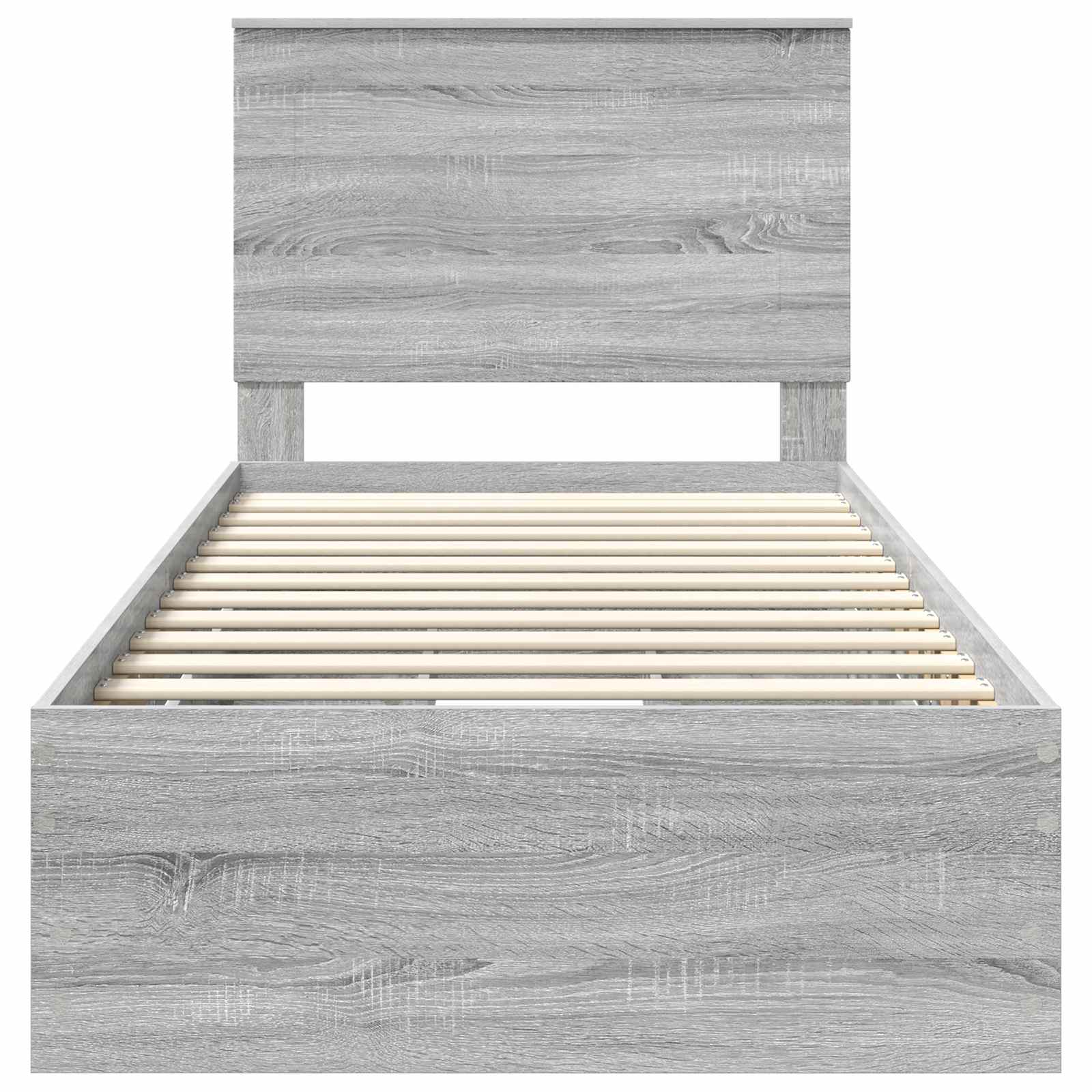 Struttura del letto con cassetto Grigio Sonoma 90 x 190 cm 3409501