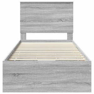 Struttura del letto con cassetto Grigio Sonoma 90 x 190 cm 3409501