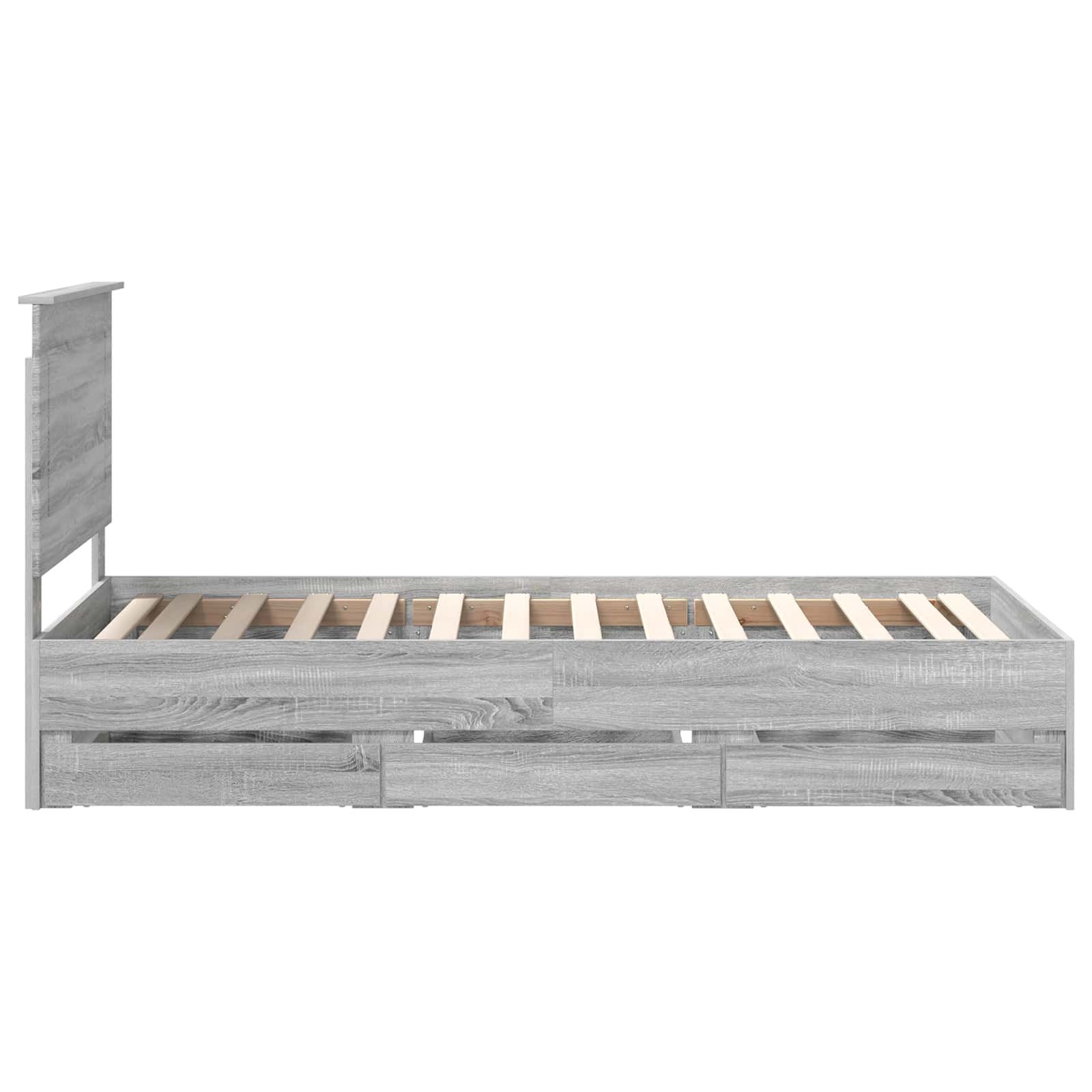 Struttura del letto con cassetto Grigio Sonoma 90 x 190 cm 3409501