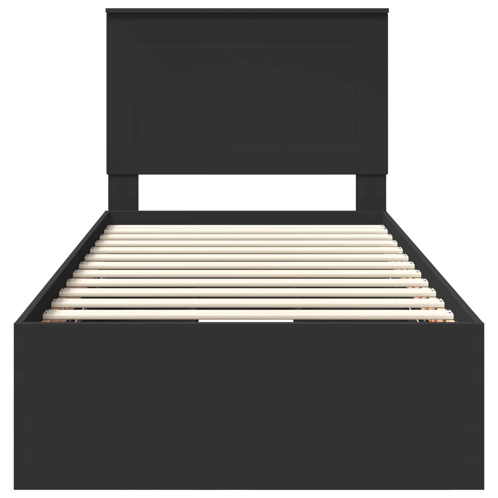 Struttura del letto Nero 75 x 190 cm Legno Ingegnerizzato 3409511