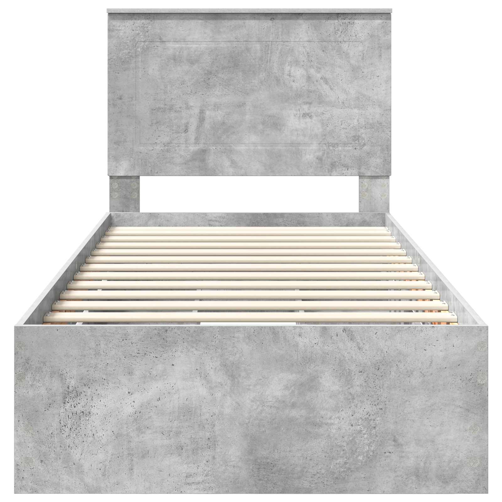 Struttura del letto con cassetto Grigio cemento 75 x 190 cm 3409513