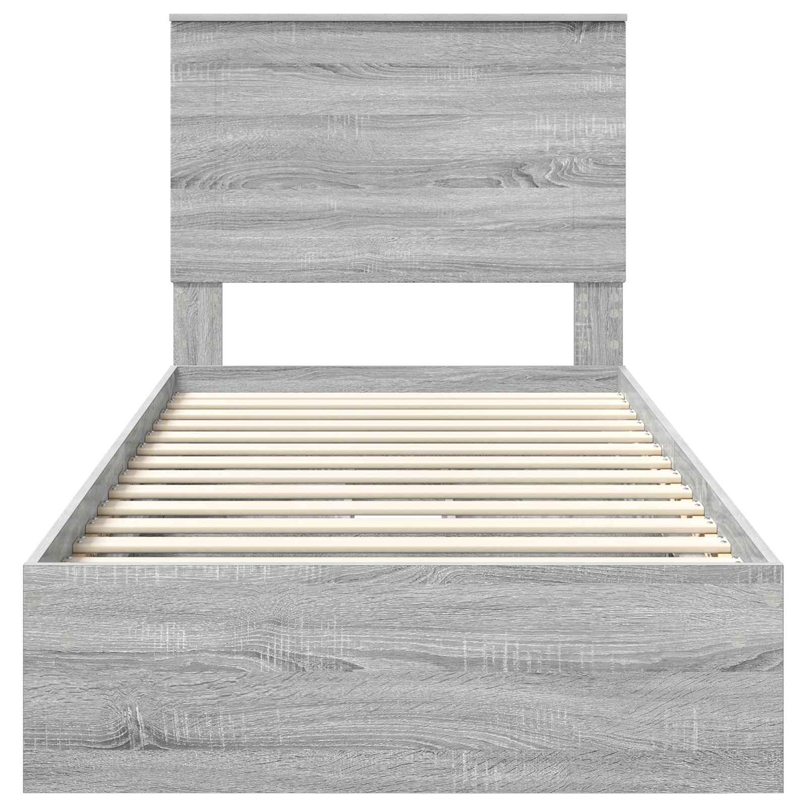 Struttura del letto Grigio Sonoma 75 x 190 cm Legno multistrato 3409606