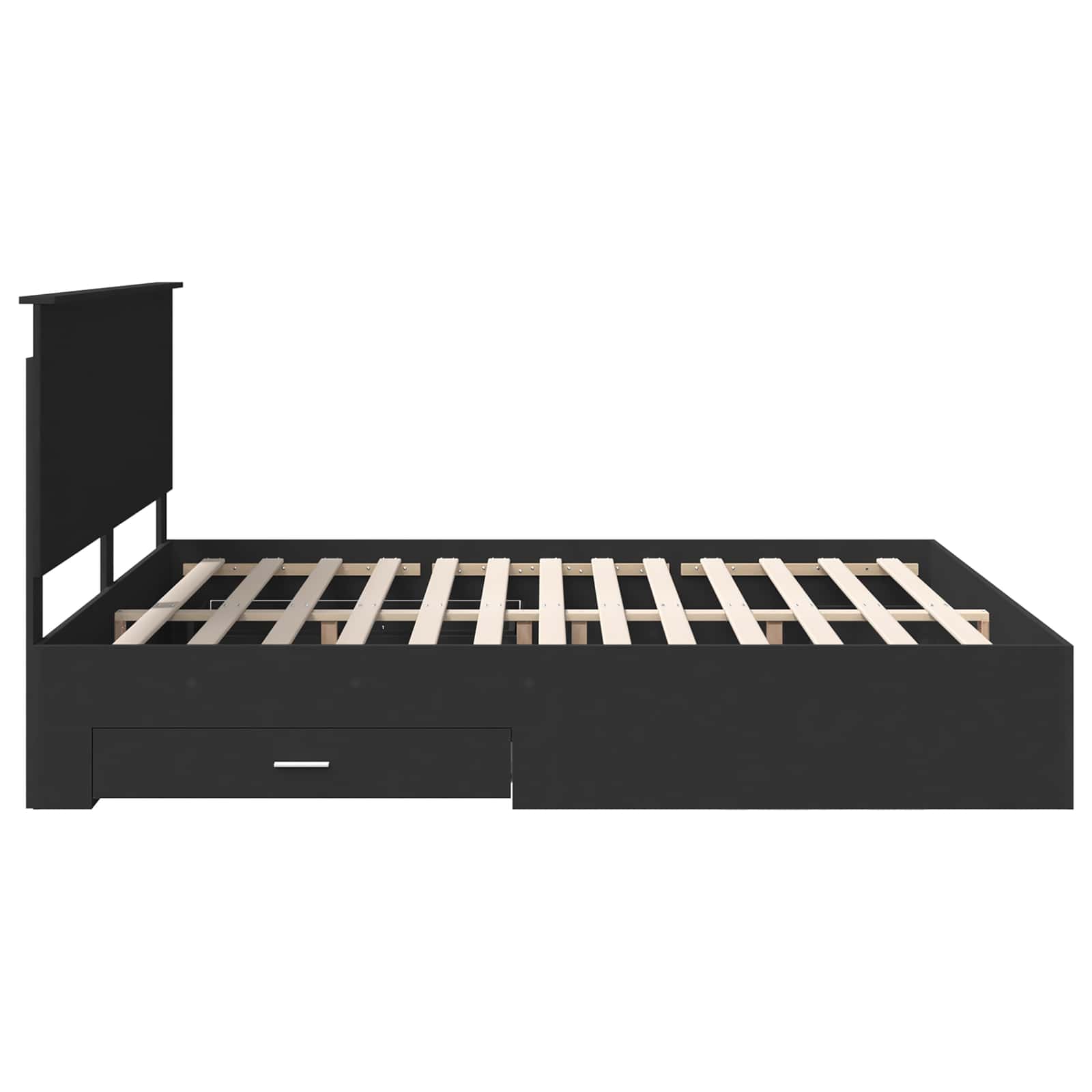 Struttura del letto Nero 180 x 200 cm Legno multistrato 3409616