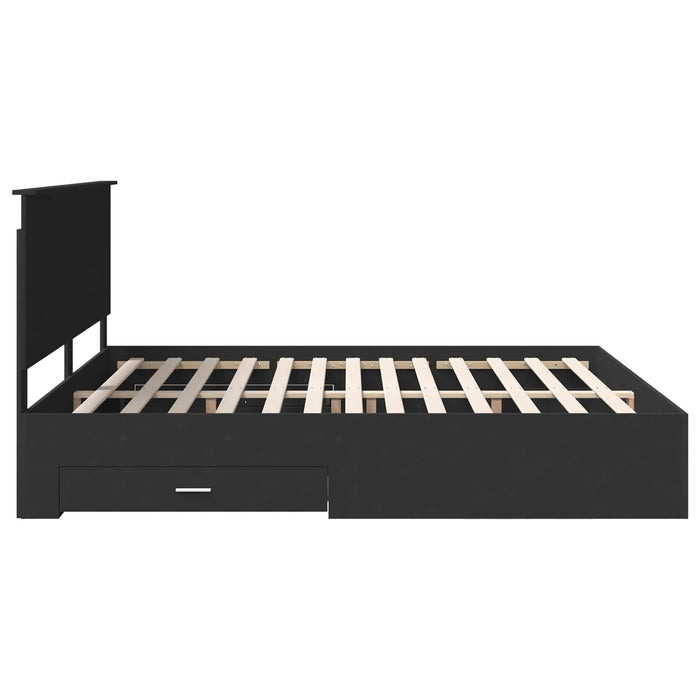 Struttura del letto Nero 180 x 200 cm Legno multistrato 3409616