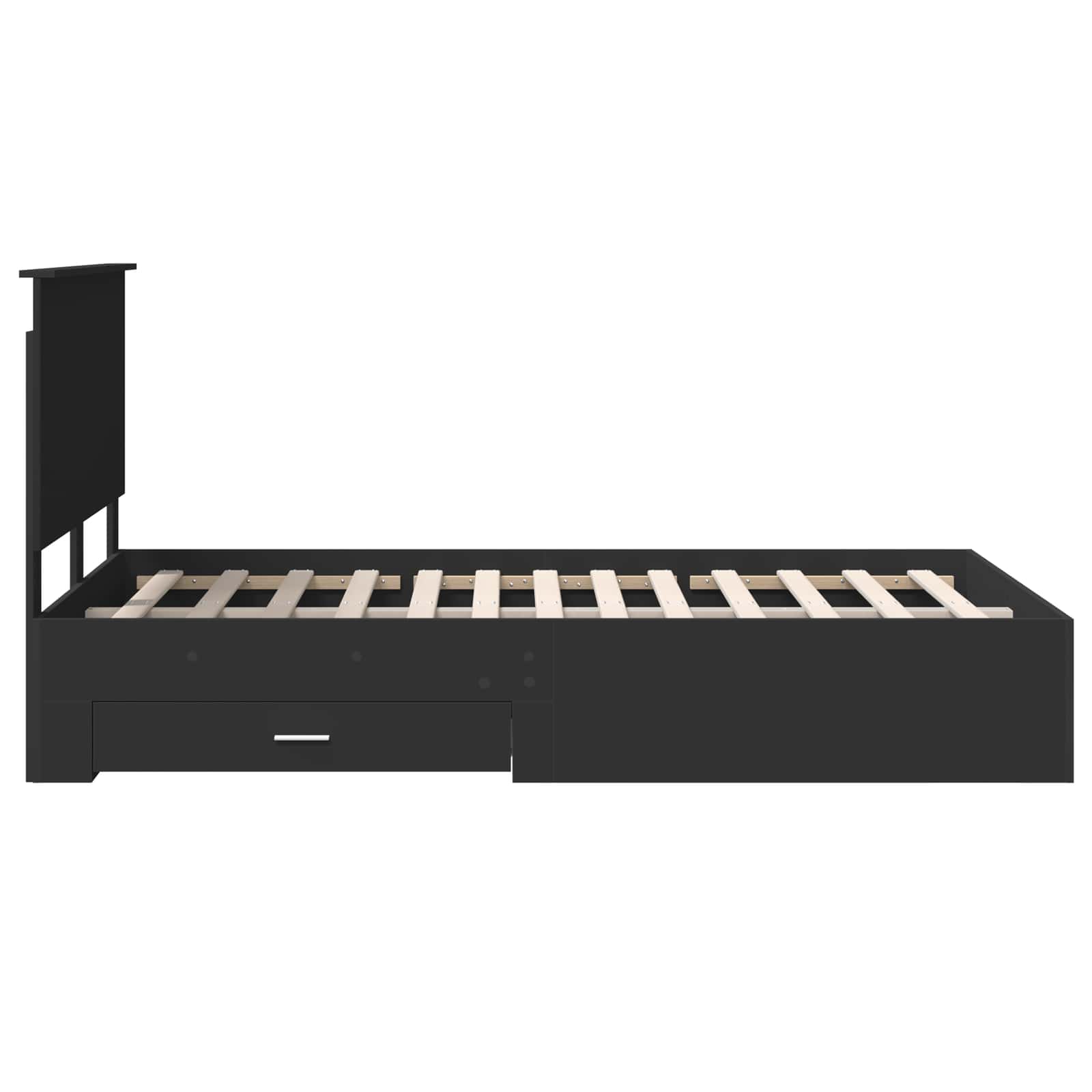 Struttura del letto Nero 120 x 190 cm Legno multistrato 3409668