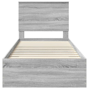 Struttura del letto Grigio Sonoma 90 x 200 cm Legno multistrato 3409708