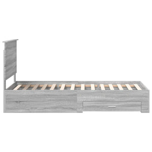 Struttura del letto Grigio Sonoma 90 x 200 cm Legno multistrato 3409708