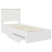 Struttura del letto Rovere Affumicato e Argento 75 x 190 cm 3409712