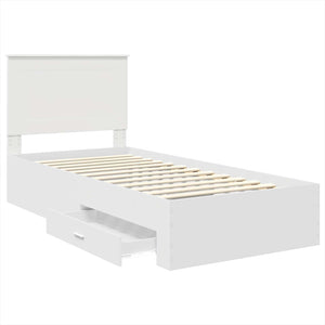 Struttura del letto Rovere Affumicato e Argento 75 x 190 cm 3409712