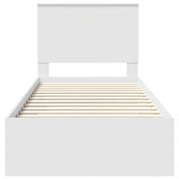 Struttura del letto Rovere Affumicato e Argento 75 x 190 cm 3409712