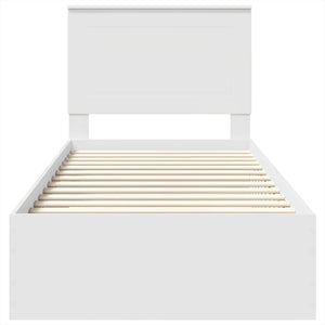 Struttura del letto Rovere Affumicato e Argento 75 x 190 cm 3409712