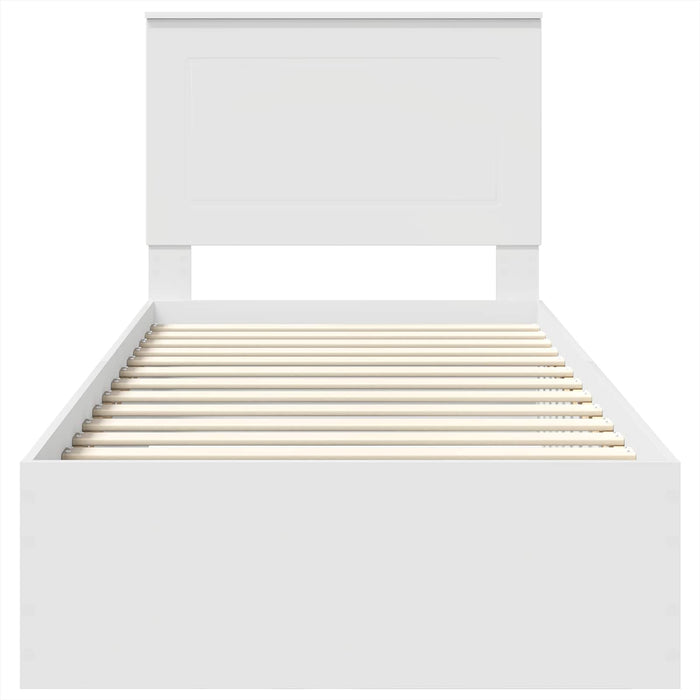 Struttura del letto Rovere Affumicato e Argento 75 x 190 cm 3409712