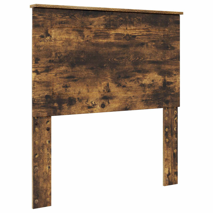 Struttura del letto Rovere Affumicato e Argento 75 x 190 cm 3409716