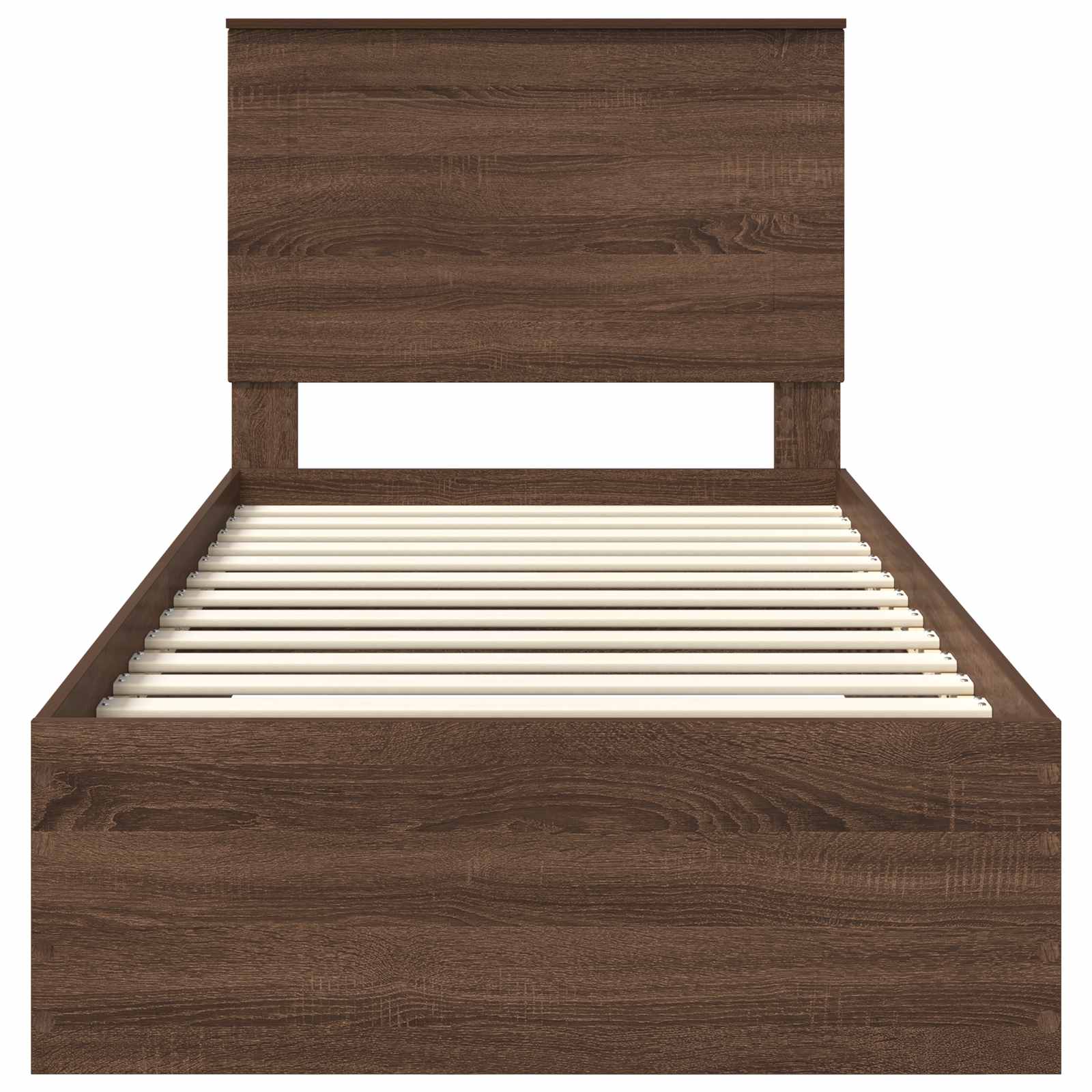 Struttura del letto Rovere Affumicato e Argento 75 x 190 cm 3409718