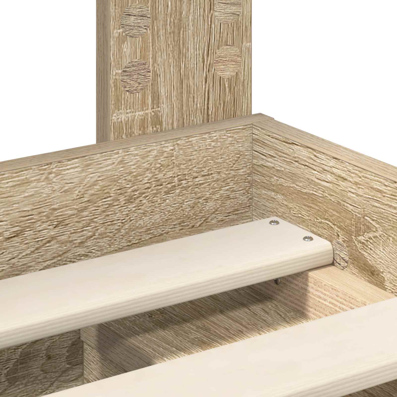 Struttura del letto Rovere Sonoma 90 x 200 cm Pino massello 3409809