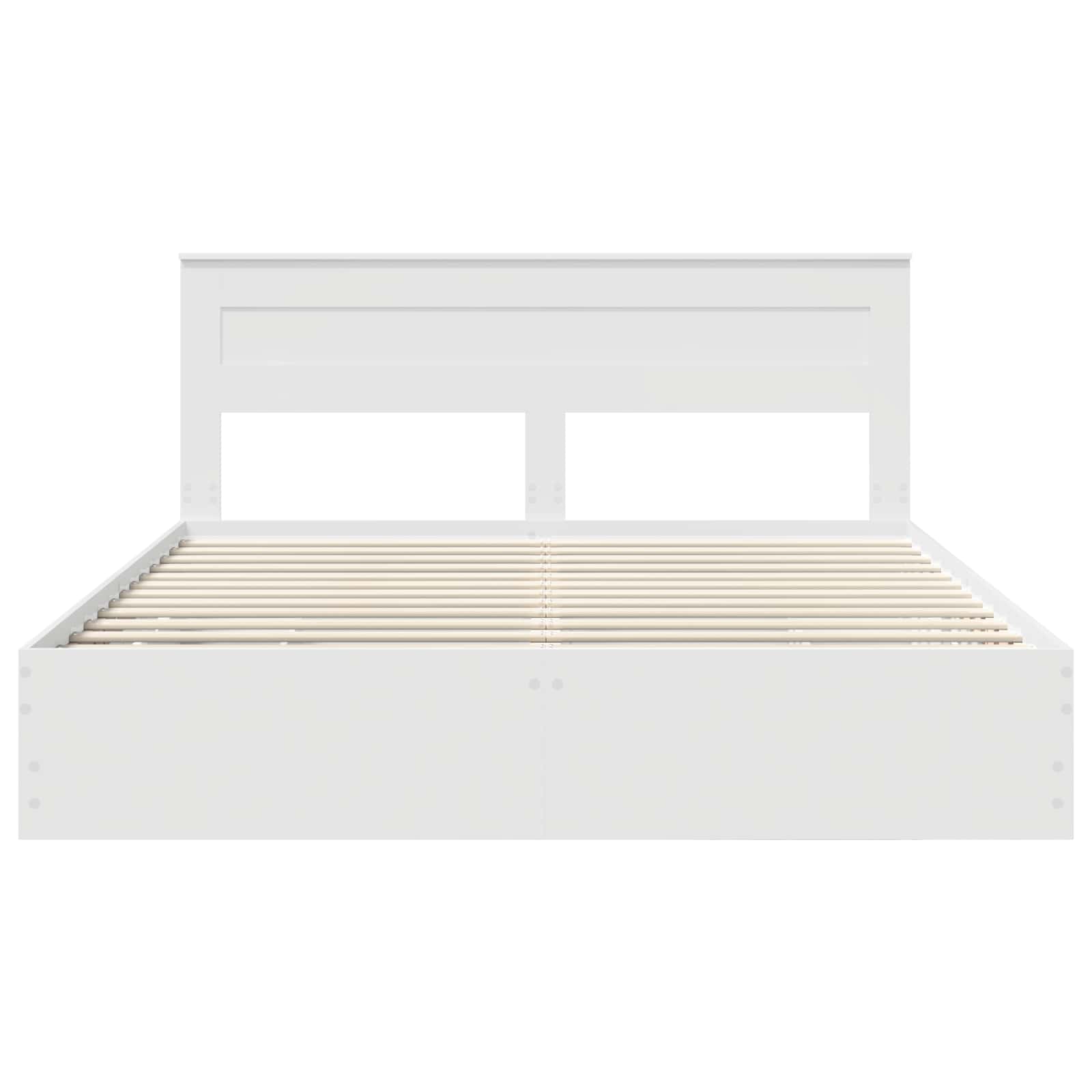 Struttura del letto Bianco 200 x 200 cm Legno Ingegnerizzato 3409823