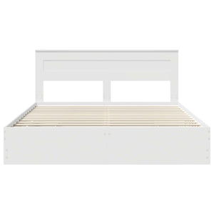 Struttura del letto Bianco 200 x 200 cm Legno Ingegnerizzato 3409823