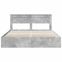 Struttura del letto con cassetto Grigio cemento 200 x 200 cm 3409825