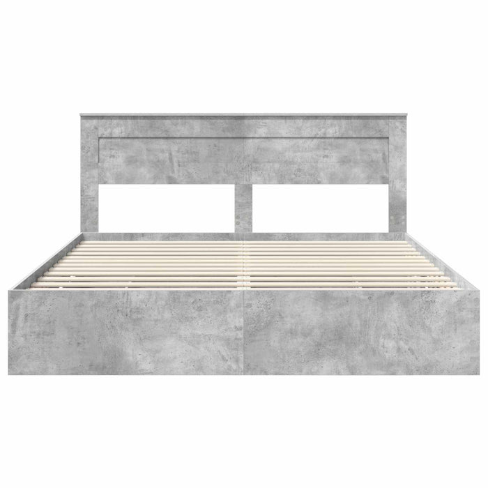 Struttura del letto con cassetto Grigio cemento 180 x 200 cm 3409830