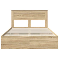 Struttura del letto con cassetto Rovere Sonoma 160 x 200 cm 3409834