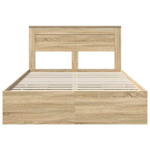 Struttura del letto con cassetto Rovere Sonoma 140 x 190 cm 3409844