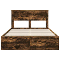 Struttura del letto con cassetto Rovere fumé 140 x 200 cm 3409851