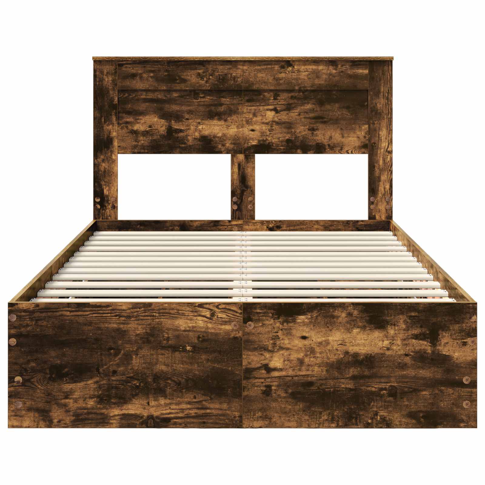 Struttura del letto con cassetto Rovere fumé 135 x 190 cm 3409856