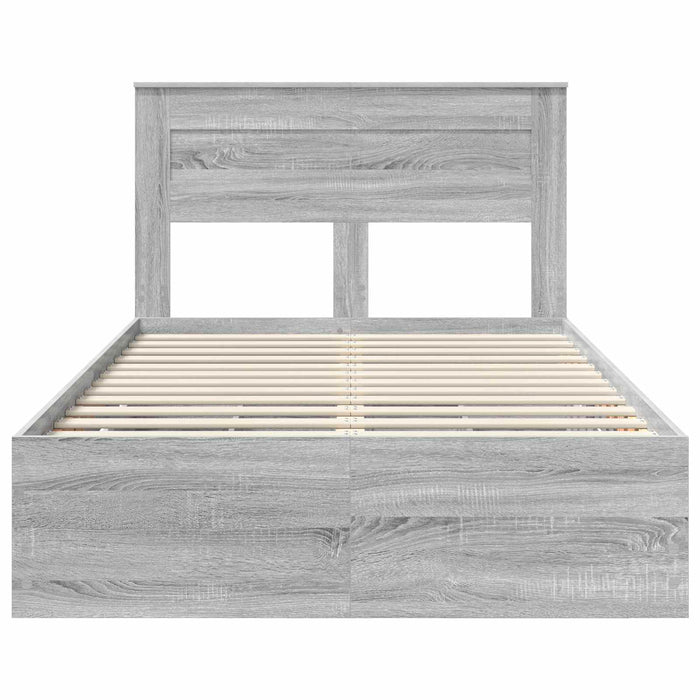 Struttura del letto con cassetto Grigio Sonoma 120 x 190 cm 3409862