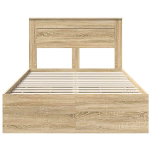 Struttura del letto con cassetto Rovere Sonoma 120 x 200 cm 3409864