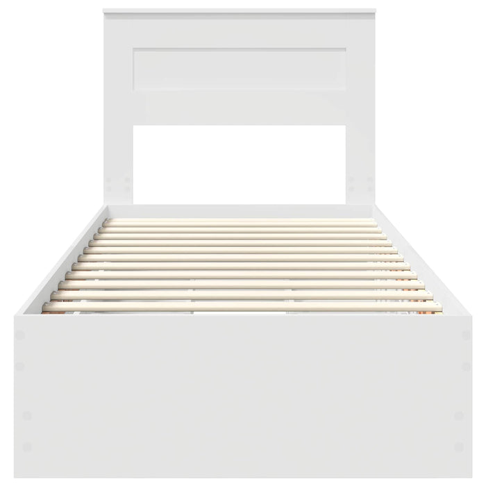 Struttura del letto Bianco 100 x 200 cm Legno Ingegnerizzato 3409868