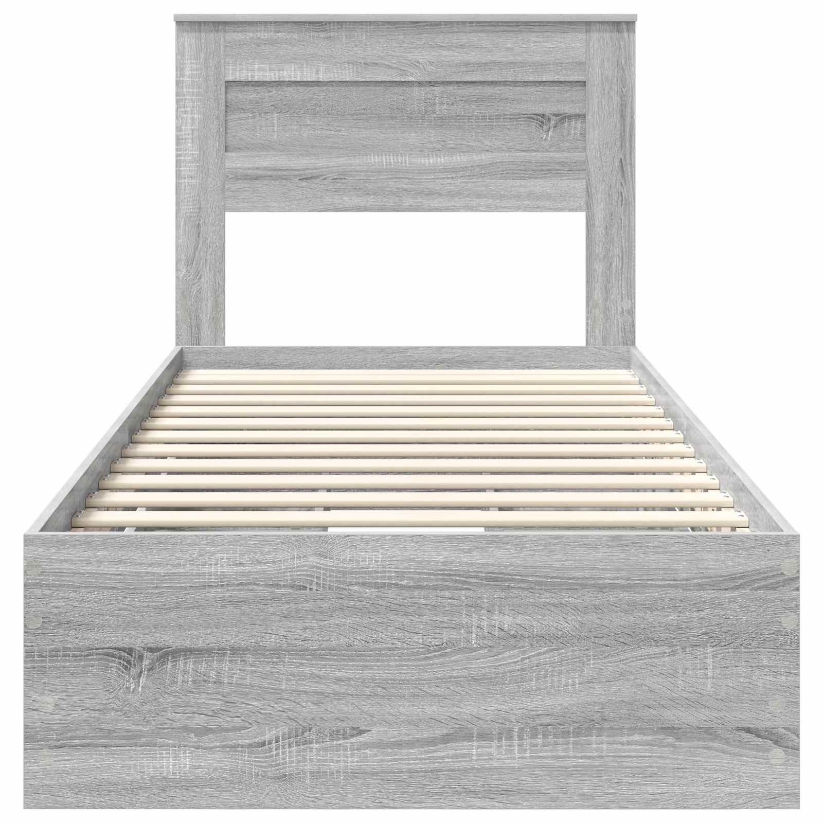 Struttura del letto con cassetto Grigio Sonoma 100 x 200 cm 3409872