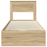Struttura del letto con cassetto Rovere Sonoma 90 x 190 cm 3409874