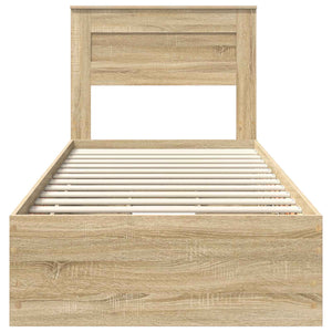 Struttura del letto con cassetto Rovere Sonoma 90 x 190 cm 3409874