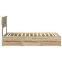 Struttura del letto con cassetto Rovere Sonoma 90 x 190 cm 3409874