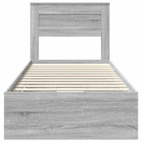 Struttura del letto con cassetto Grigio Sonoma 90 x 190 cm 3409877