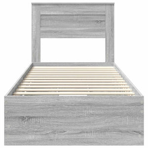 Struttura del letto con cassetto Grigio Sonoma 90 x 190 cm 3409877