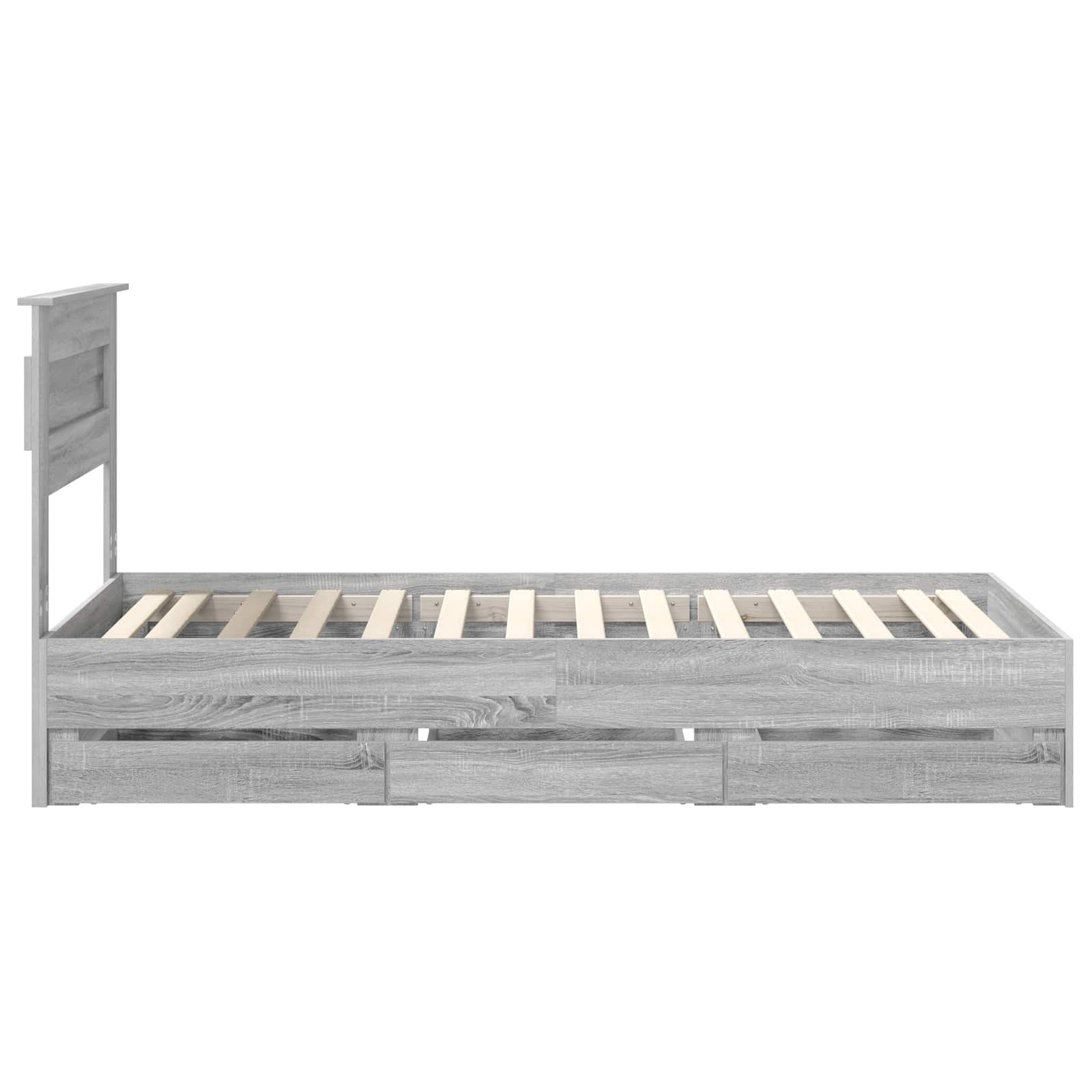 Struttura del letto con cassetto Grigio Sonoma 75 x 190 cm 3409887