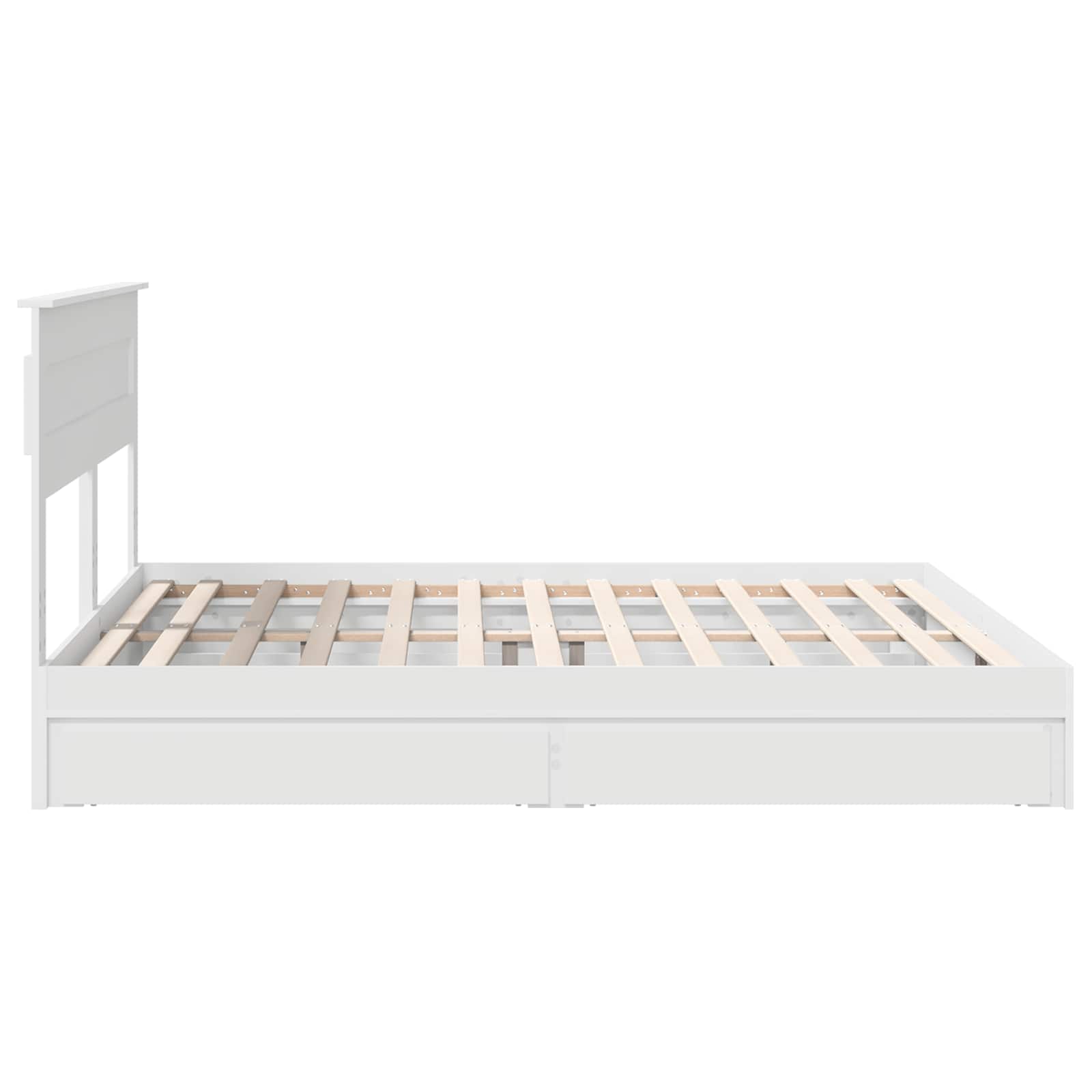 Struttura del letto Bianco 200 x 200 cm Legno multistrato 3409888